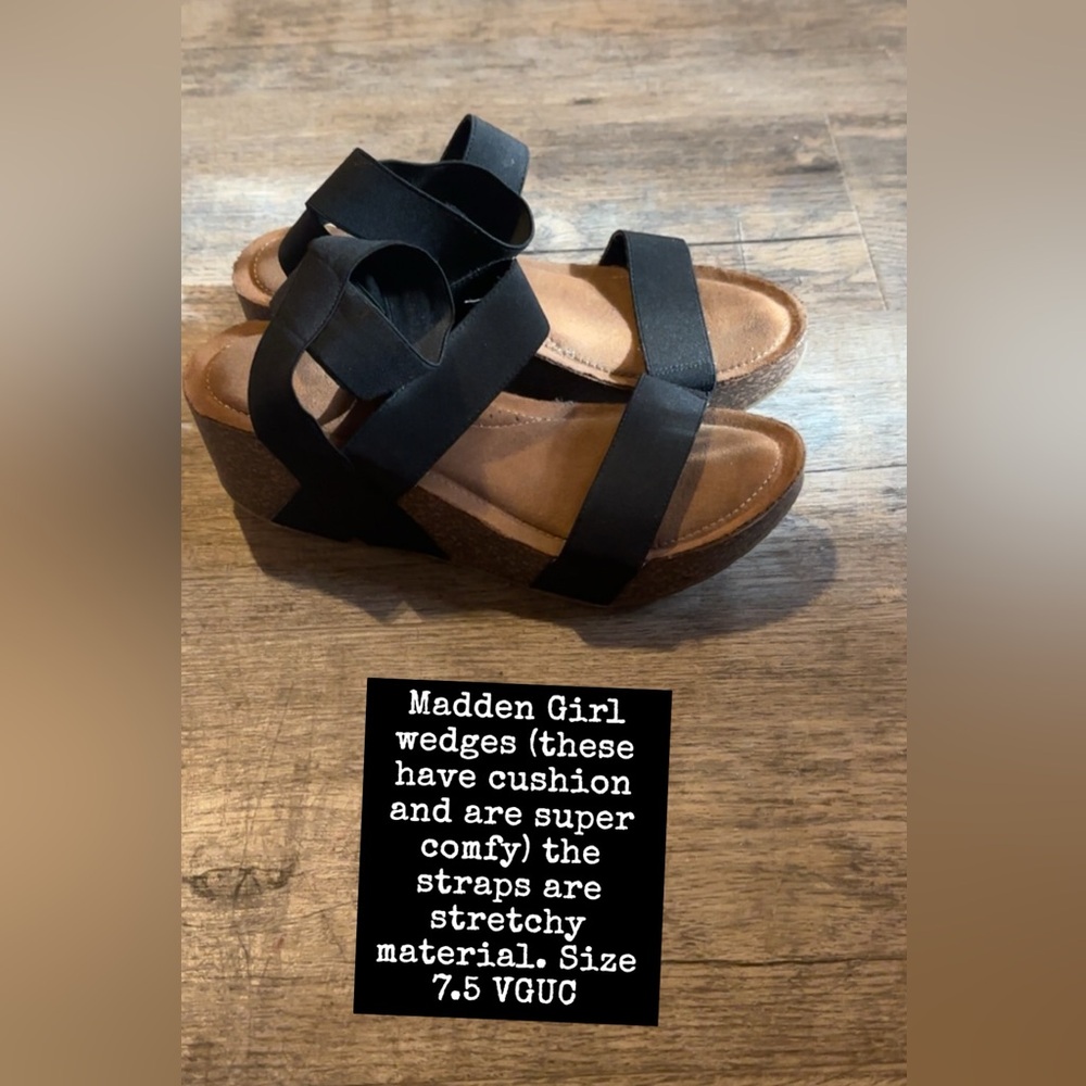 Madden Girl wedges with cushioned sole